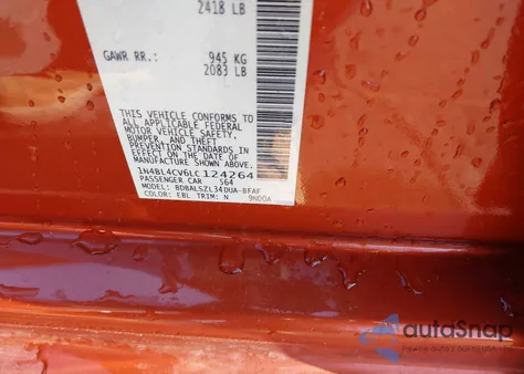 2020 Nissan Altima Sr Fwd from USA, damaged, VIN 1N4BL4CV6LC124264